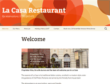 Tablet Screenshot of lacasa-restaurant.co.uk